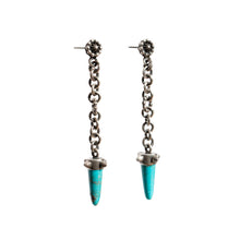 Load image into Gallery viewer, Miranda Hicks Turquoise Pendulum Earrings