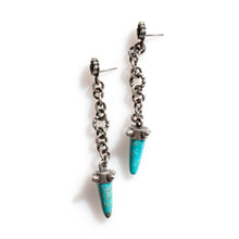 Load image into Gallery viewer, Miranda Hicks Turquoise Pendulum Earrings