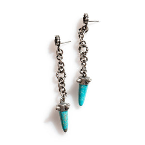 Miranda Hicks Turquoise Pendulum Earrings