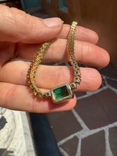 Load image into Gallery viewer, Colombian Emerald Tennis Necklace - Moriah Stanton
