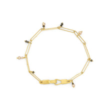 Load image into Gallery viewer, Pearl and Black Diamond Grand Abacus Bracelet - Erin Cuff