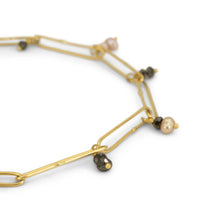 Load image into Gallery viewer, Pearl and Black Diamond Grand Abacus Bracelet - Erin Cuff