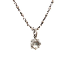 Load image into Gallery viewer, Miranda Hicks Studded Aquamarine “Mica” necklace on Rosary Chain