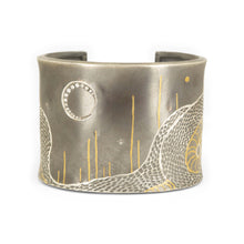Load image into Gallery viewer, Grand Engraved Serpent Cuff Bracelet - Erin Cuff