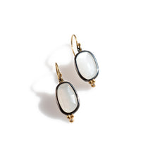 Load image into Gallery viewer, Moonstone and Diamond Earrings