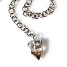 Load image into Gallery viewer, Garden Quartz Pendant on Extra-Long Hand-Forged Chain - Miranda Hicks