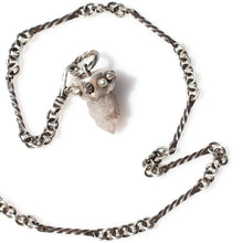 Load image into Gallery viewer, Spirit Quartz Pendant on Hand-Forged Bar Station Chain - Miranda Hicks