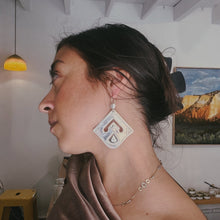 Load image into Gallery viewer, Large Silver Tuareg Earrings - Moussa Albaka