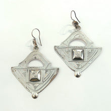 Load image into Gallery viewer, Large Silver Tuareg Earrings - Moussa Albaka