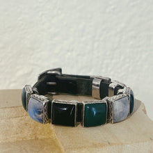 Load image into Gallery viewer, Large Square Concho Bracelet with Mixed Stones - Rick Montaño
