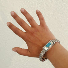 Load image into Gallery viewer, Turquoise Concho Bracelet - Rick Montaño