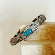 Load image into Gallery viewer, Turquoise Concho Bracelet - Rick Montaño