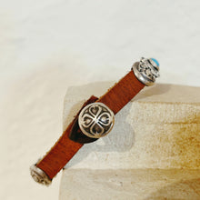 Load image into Gallery viewer, Butterfly Concho Bracelet with Kingman Turquoise - Rick Montaño