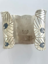 Load image into Gallery viewer, Silver Peacock Cuff with Lapis - Emilia Castillo