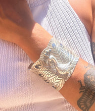 Load image into Gallery viewer, Silver Peacock Cuff with Lapis - Emilia Castillo