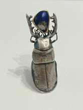 Load image into Gallery viewer, Beetle and Lapis Statement Ring - Alexis Pavlantos