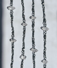 Load image into Gallery viewer, Sterling Silver &amp; Herkimer Diamond Flapper Chain - Miranda Hicks