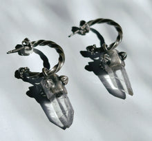 Load image into Gallery viewer, Quartz Hoop Earrings - Miranda Hicks