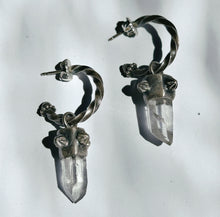 Load image into Gallery viewer, Quartz Hoop Earrings - Miranda Hicks