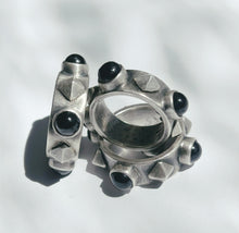 Load image into Gallery viewer, Black Onyx Spiked Ring - Miranda Hicks