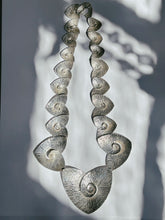 Load image into Gallery viewer, Silver Shell Statement Necklace - Emilia Castillo