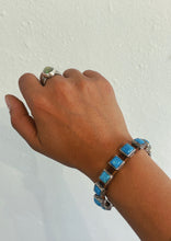 Load image into Gallery viewer, Small Square Turquoise Concho Bracelet - Rick Montaño