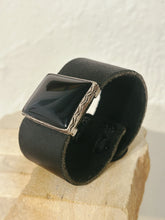 Load image into Gallery viewer, Onyx Leather Cuff - Rick Montaño