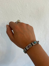 Load image into Gallery viewer, Turquoise &amp; Amethyst Concho Bracelet - Rick Montaño