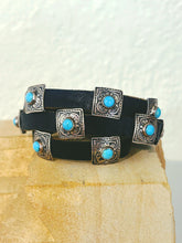 Load image into Gallery viewer, Concho Wrap Bracelet with Turquoise - Rick Montaño