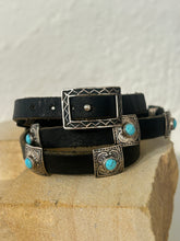 Load image into Gallery viewer, Concho Wrap Bracelet with Turquoise - Rick Montaño