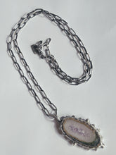 Load image into Gallery viewer, Amethyst Geode + Pearl Necklace - Miranda Hicks