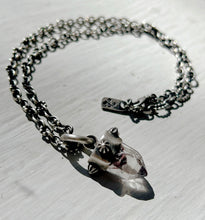Load image into Gallery viewer, Quartz with Marcasite Pendant on Hand-Forged Chain - Miranda Hicks
