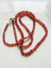 Load image into Gallery viewer, Orange Sapphire Necklace - Goldhenn
