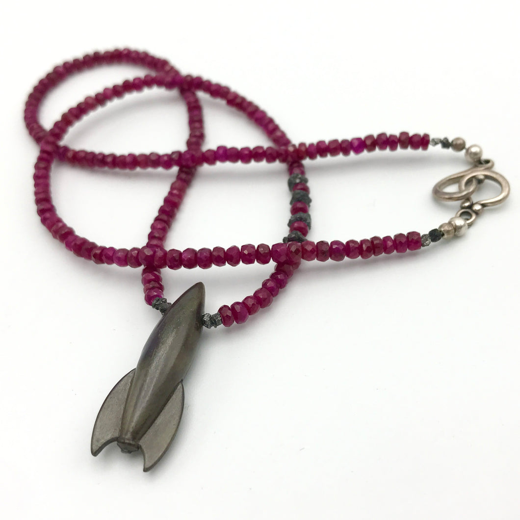 Ruby Rocket Necklace - Jeff Brock