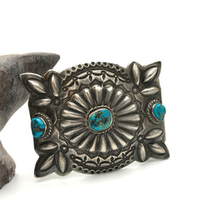 Silver and Turquoise Belt buckle