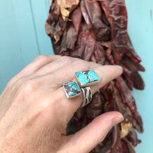 Load image into Gallery viewer, Double Turquoise Ring - Rick Montaño
