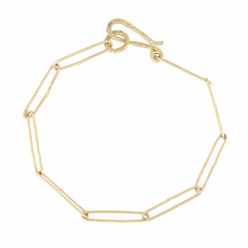 Paperclip Chain Bracelet 14k - Erin Cuff