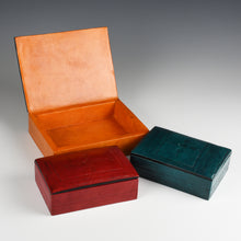 Load image into Gallery viewer, Hand Stamped Leather Bound Tuareg Jewelry Boxes