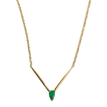 Load image into Gallery viewer, Emerald Vector Necklace - Labulgara