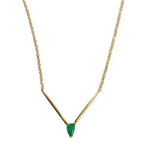 Emerald Vector Necklace - Labulgara