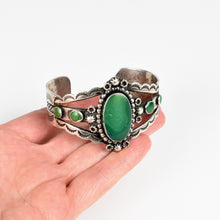Load image into Gallery viewer, Harvey Era Cuff with Turqoise