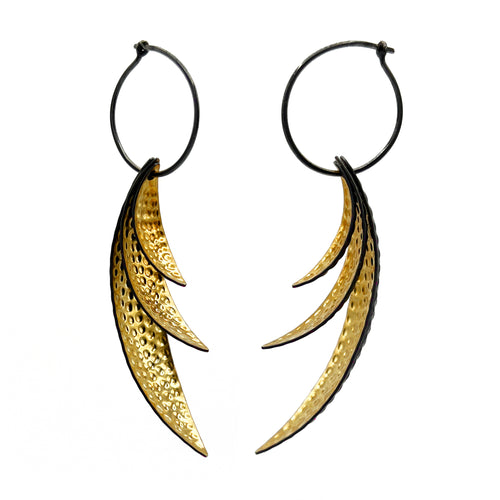 Leaf Cluster Earrings - Hilary Finck