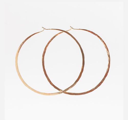 XL Hoops yellow gold - Clementine & Co