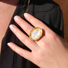 Load image into Gallery viewer, Moonstone Reliquary Ring - Goldhenn