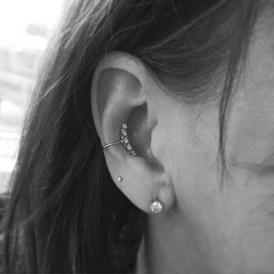 Curved Diamond Ear Cuff - Labulgara