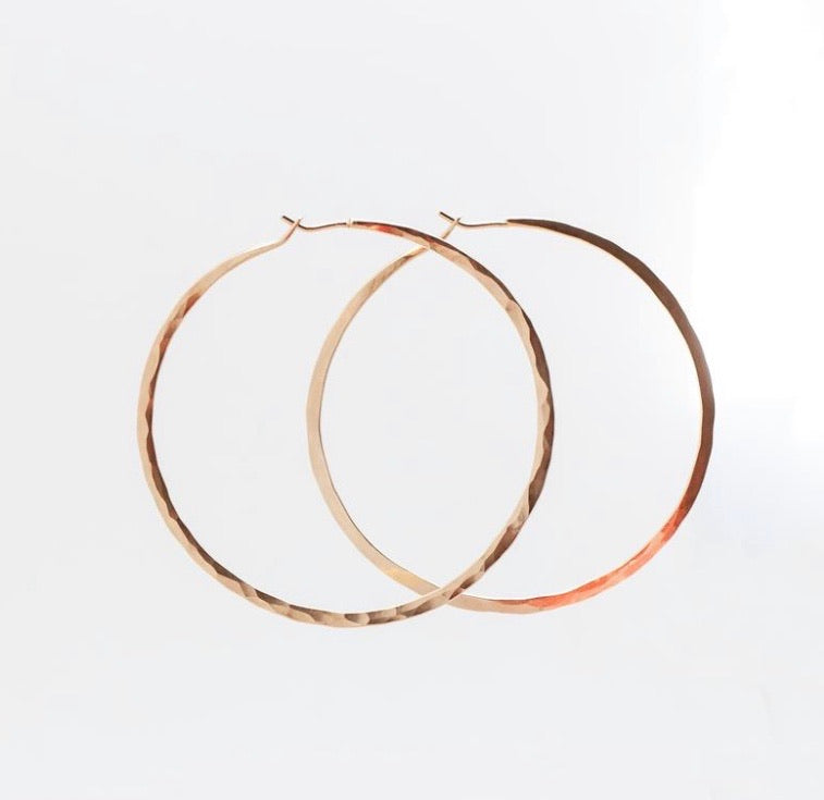 Rose Gold Hoop (Medium) - Clementine Jewelry