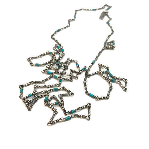 42” Flapper Chain with Turquoise - Miranda Hicks