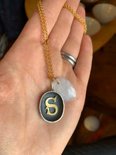 Load image into Gallery viewer, “S” Reliquary Pendant 22k Gold , Silver - Goldhenn