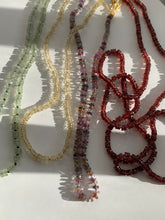Load image into Gallery viewer, Faceted Prehnite Beads on Knotted Silk with 18k gold- Goldhenn
