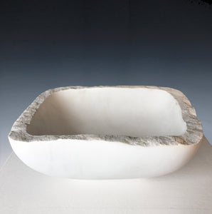 Sculpted Yule Marble Vessel - Britt Brown